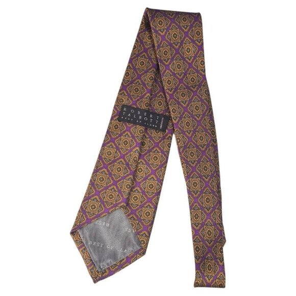 Robert Talbott best‎ of class tie purple geometric classic - Picture 3 of 5